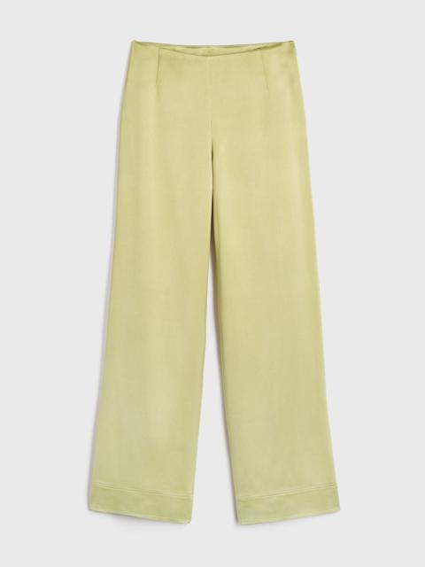 Contrast satin trousers melon