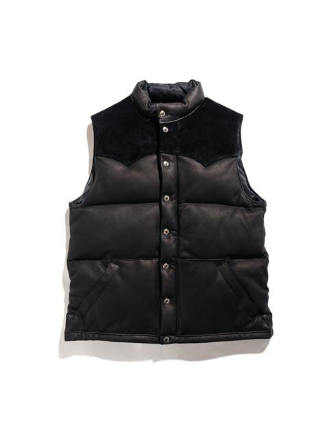 The Real McCoys MJ22119 Deerskin Down Vest Black