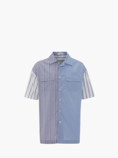 RELAXED FIT SHORT SLEEVE STRIPED SHIRT