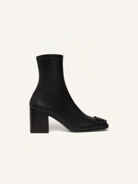 courrèges HERITAGE STRETCH LEATHER ANKLE BOOTS