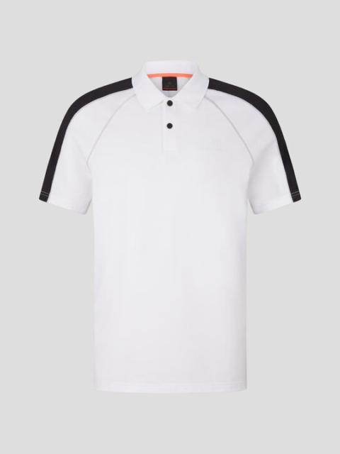 Molar Functional polo shirt in White/Black