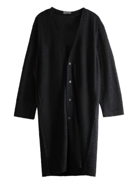 Yohji Yamamoto V-neck wool cardigan