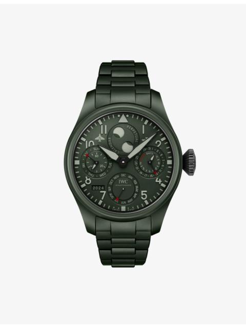 IWC Schaffhausen Big Pilot’s Perpetual Calendar Top-Gun Edition Ceramic Automatic Watch 46.5mm