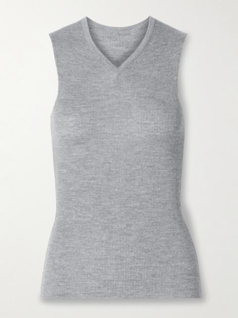 KHAITE Renato Ribbed Wool-blend Jersey Tank