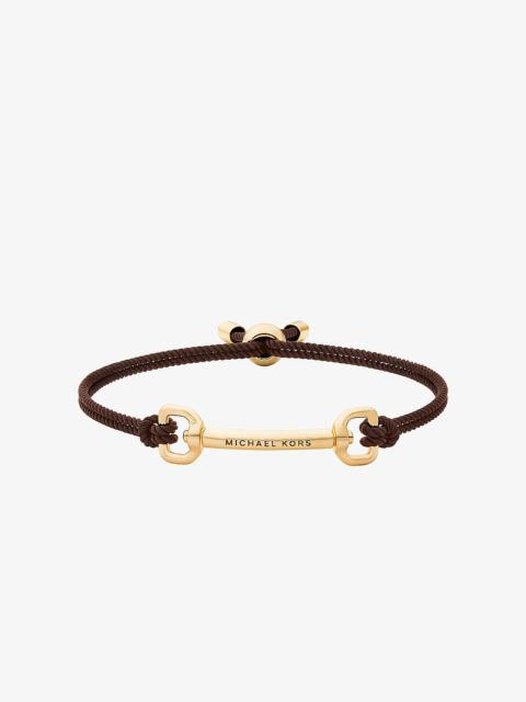 MICHAEL KORS Horsebit Corded Slider Bracelet