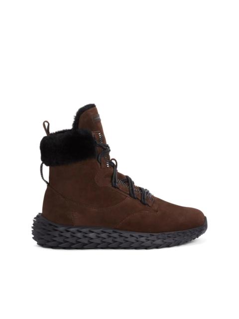 Giuseppe Zanotti shearling-trim hi-top sneakers