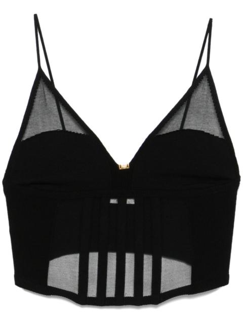 ELISABETTA FRANCHI corset-style top