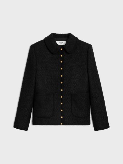 CELINE chasseur jacket IN CASHMERE BOUCLETTE NATTE
