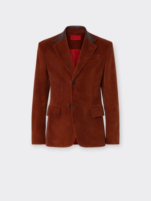 Ferrari Tie-Dye Ribbed Velvet Blazer