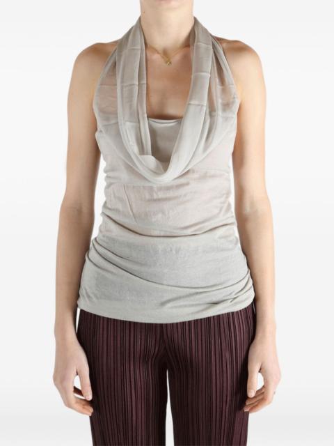 Rick Owens Sunburn cowl-neck top