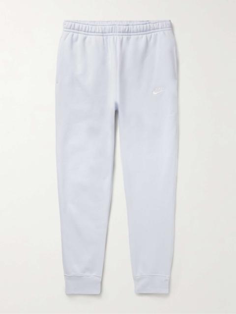Sportswear Club Tapered Logo-Embroidered Cotton-Blend Jersey Sweatpants