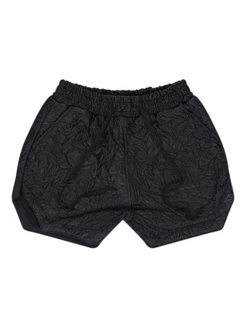 WHO DECIDES WAR crinkled-effect shorts