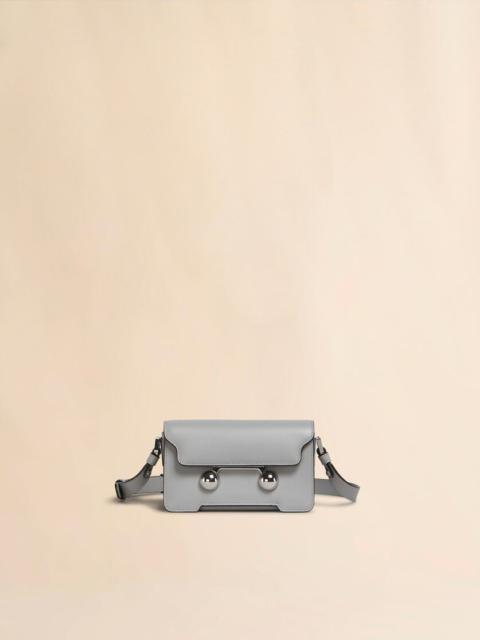 LIGHT GREY LEATHER TRUNKAROO MINI SHOULDER BAG