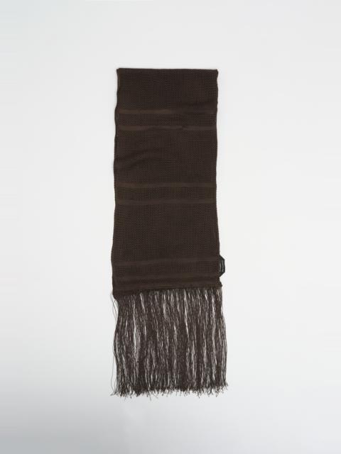 Our Legacy Piano Scarf Chocolate Crooner Viscose