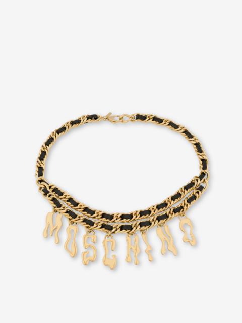 Moschino MORPHED LETTERING BELT