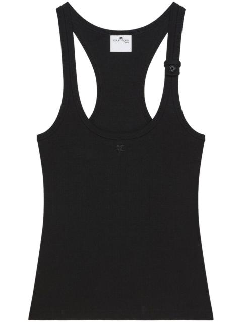 courrèges 90's ribbed tank top