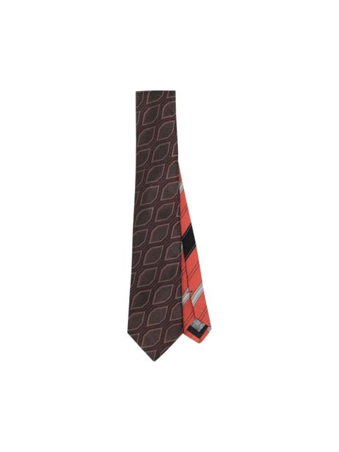 Dries Van Noten Spotted Tie 'Dark Brown'