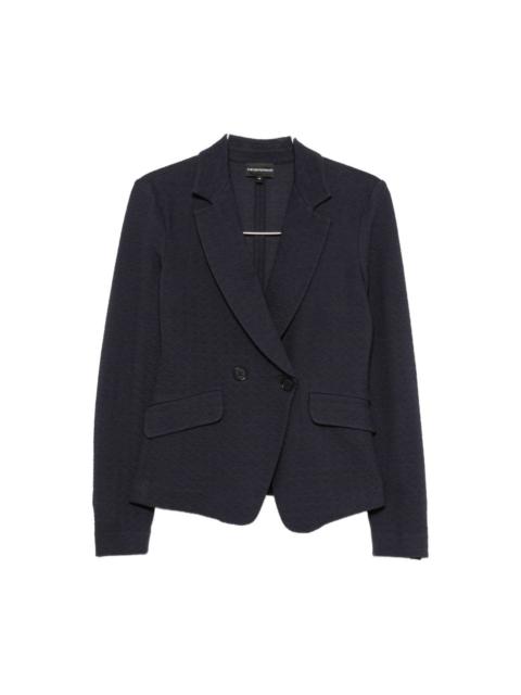 EMPORIO ARMANI Cotton single-breasted jacket