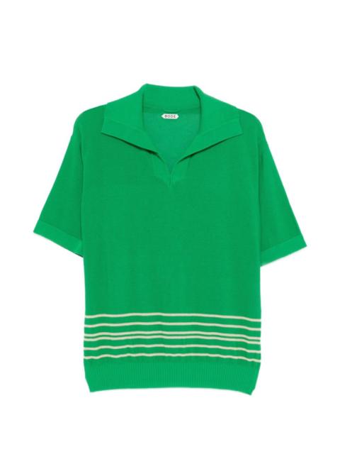 BODE striped boxy polo