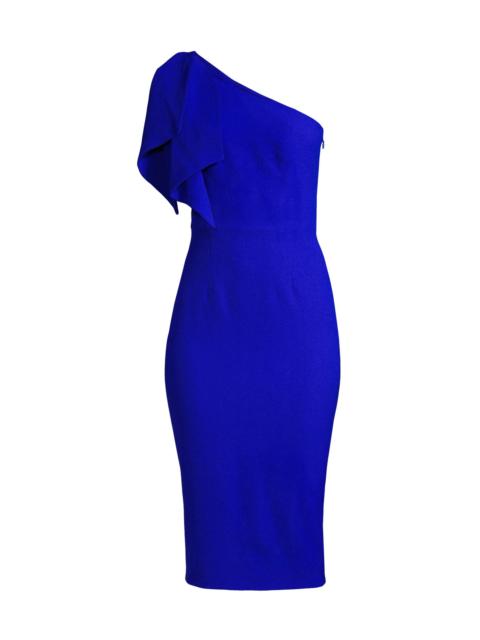 Dress The Population Women's Tiffany One-Shoulder Dress - Electric Blue
