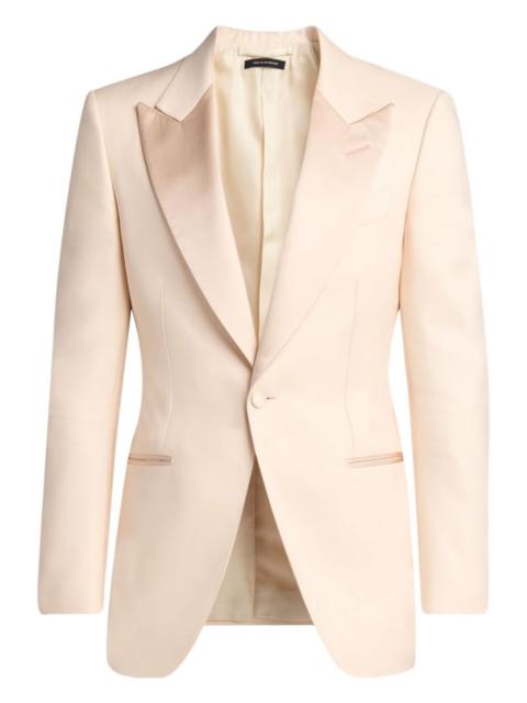 TOM FORD satin-lapel wool suit