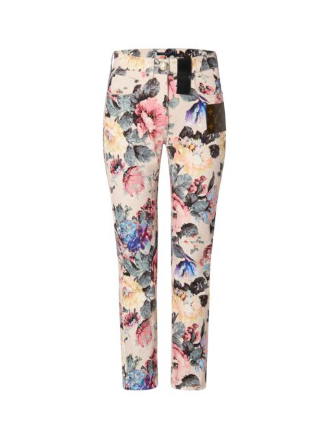 Louis Vuitton Vintage Flower Straight-Cut Jeans