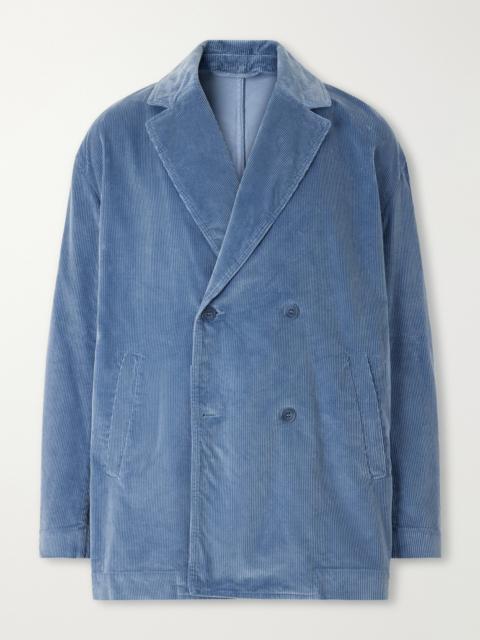 CASEY/CASEY Double-Breasted Cotton-Corduroy Blazer