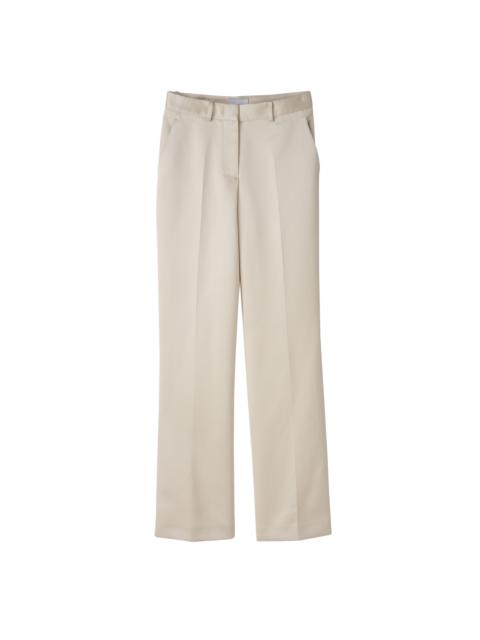 Longchamp Suit pants Ecru - Satin