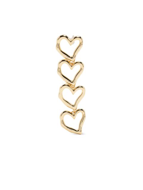 maje heart-shaped earrings
