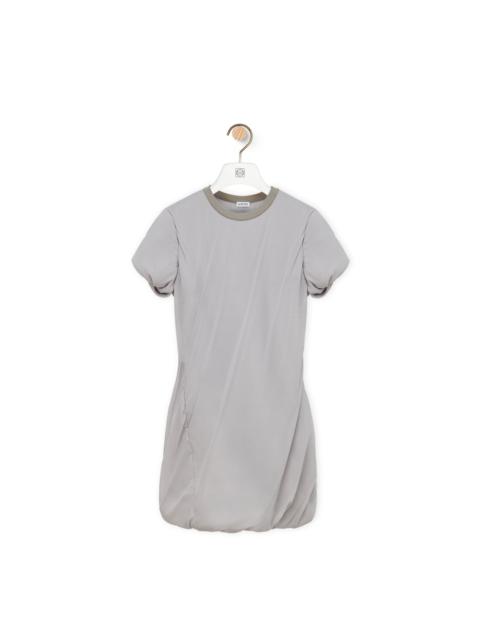 Loewe Padded mini dress in stretch silk chiffon