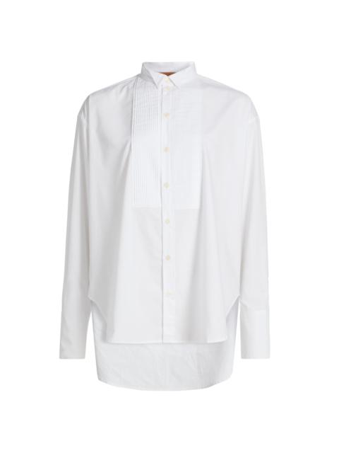 JAMIE HALLER Women's The Tuck Cotton Shirt - White