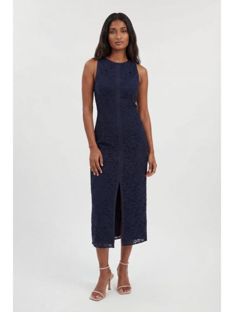 KAREN MILLEN Lace Sleeveless Woven Midi Dress