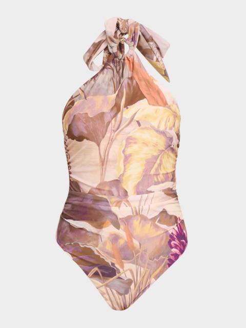 KOBI HALPERIN Alanna Tropical One-Piece Swimsuit