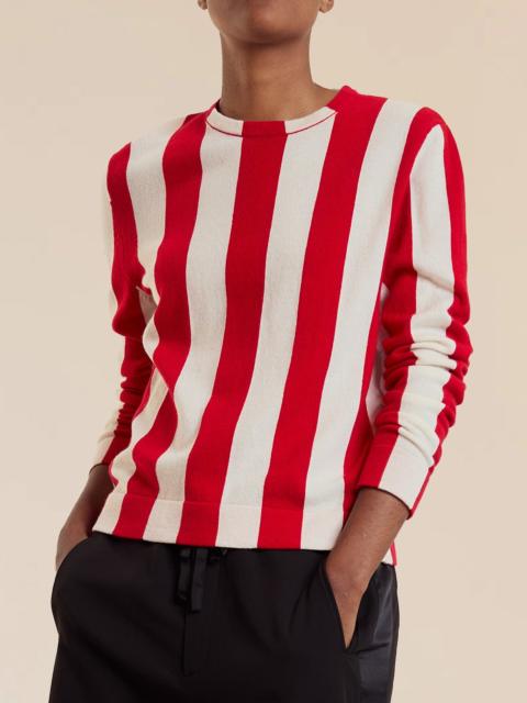 CYNTHIA ROWLEY Sideline Striped Sweater