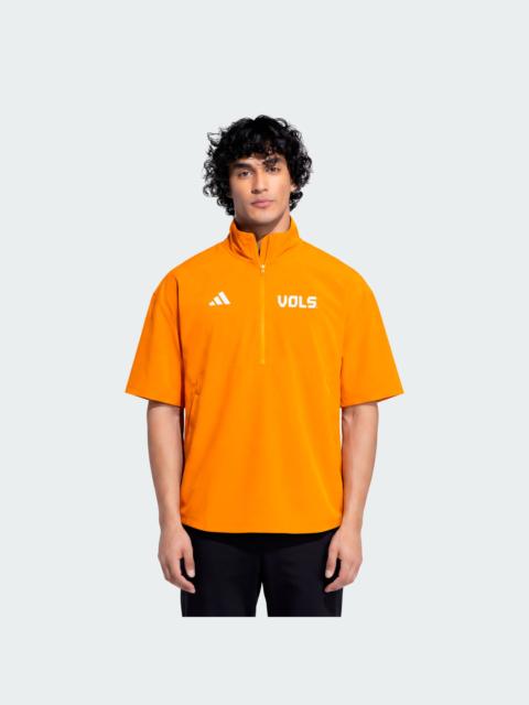 adidas Tennessee Volunteers Short Sleeve Quarter-Zip Woven Jacket