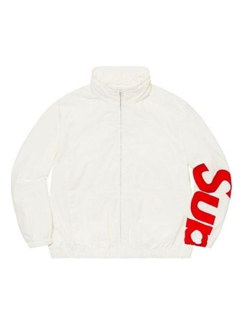 Supreme Spellout Track Jacket 'White Red' SUP-SS21-407