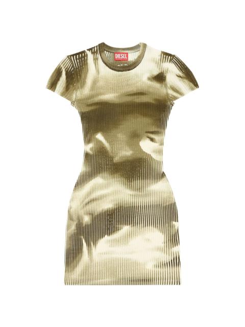 M-Bonet camouflage-print ribbed minidress