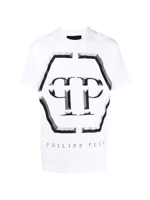 PHILIPP PLEIN embellished-logo T-shirt