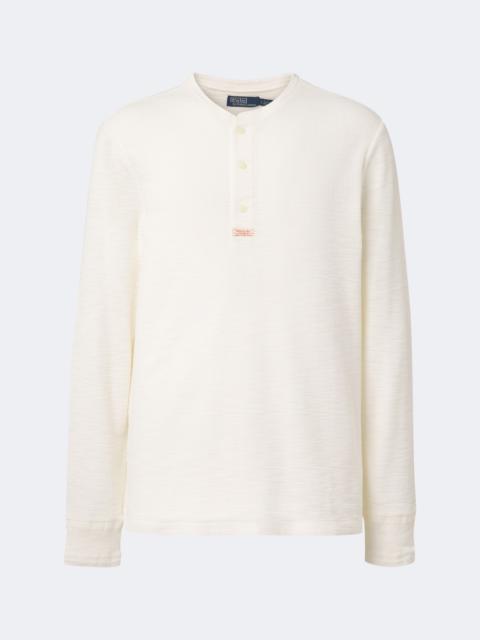 Polo Ralph Lauren Waffle-knit cotton Henley shirt