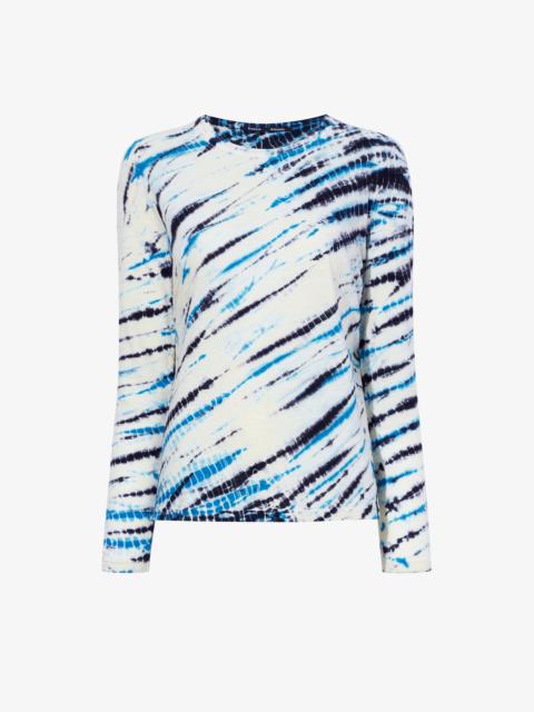 Proenza Schouler Mia T-Shirt in Tie Dye Tissue Jersey