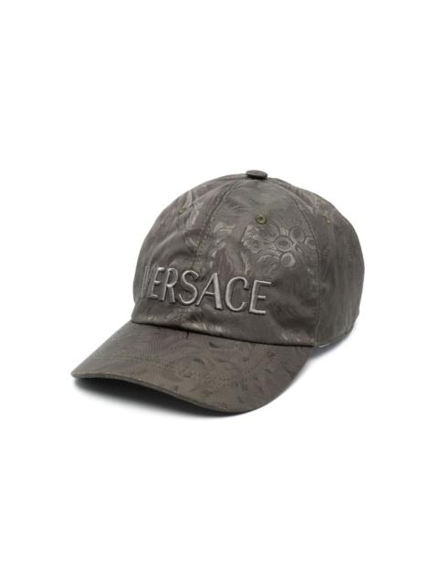 VERSACE paisley-print embroidered-logo baseball cap