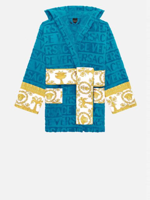 VERSACE I ♡ Baroque Hooded Bathrobe