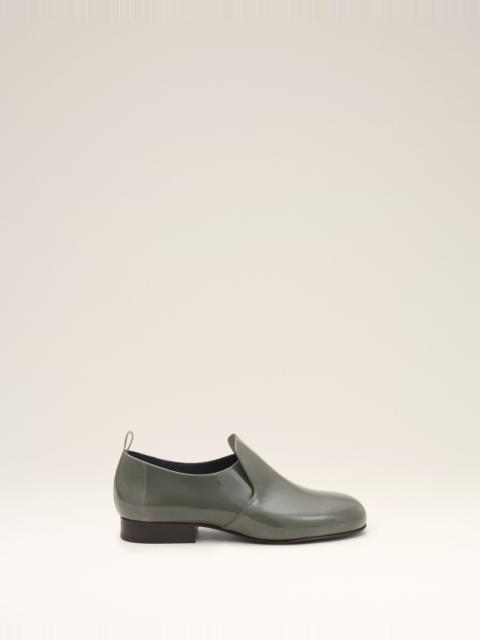 AMI Paris GREY FLAT COW LEATHER SHOES