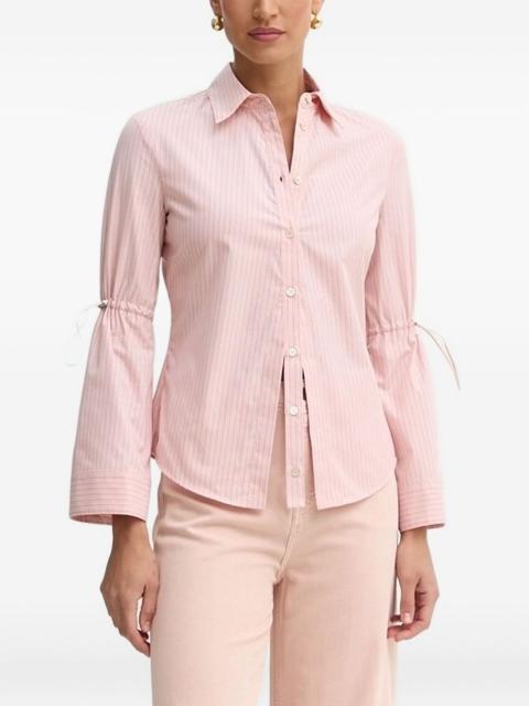 PINKO pinstriped tie-cuff shirt