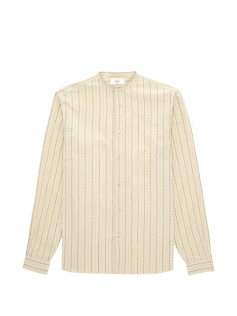 FORTELA Prequel stand-up collar striped shirt