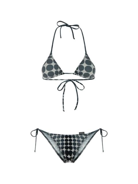 Jean Paul Gaultier Printed Stretch Polyester Bikini