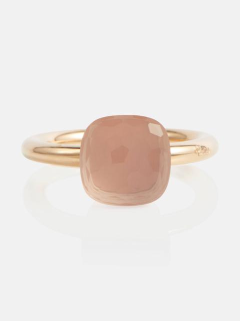 Pomellato Nudo 18kt gold ring with rose quartz