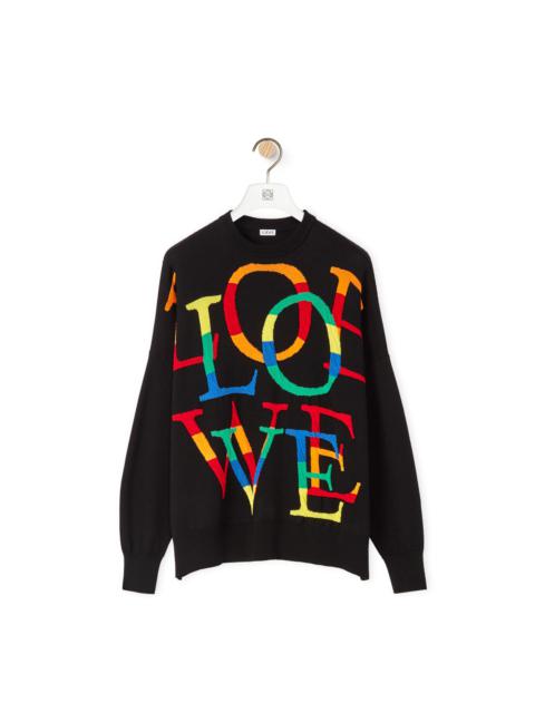 Loewe LOEWE love sweater in wool