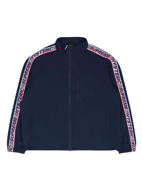 Supreme x Hysteric Glamour logo-tape track jacket