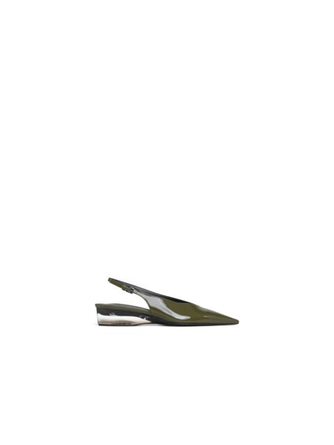 Alaïa INVISIBLE WEDGE SLINGBACKS IN PATENT CALFSKIN
